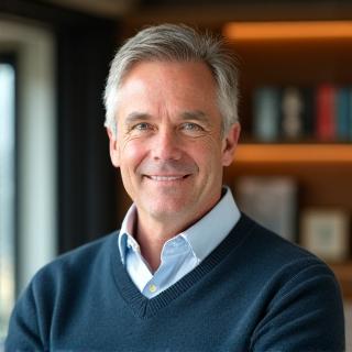 Porträt von Marcus Weber, einem Spezialisten für Stressmanagement und Coaching.